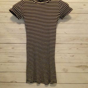 Brandy Melville Striped Cotton Ribbed Dress